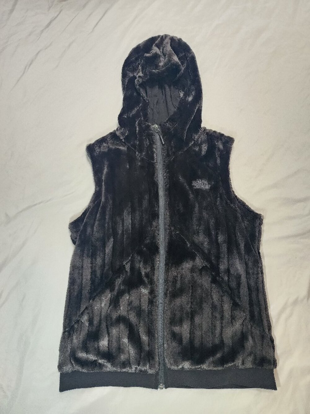 The North Face Furlander Faux Fur Hooded Vest Women’s L Black